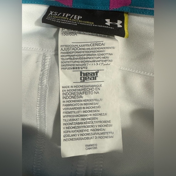 Under Armour Pants Softball Women's XS White Heat Gear Short Knickers - Picture 8 of 9